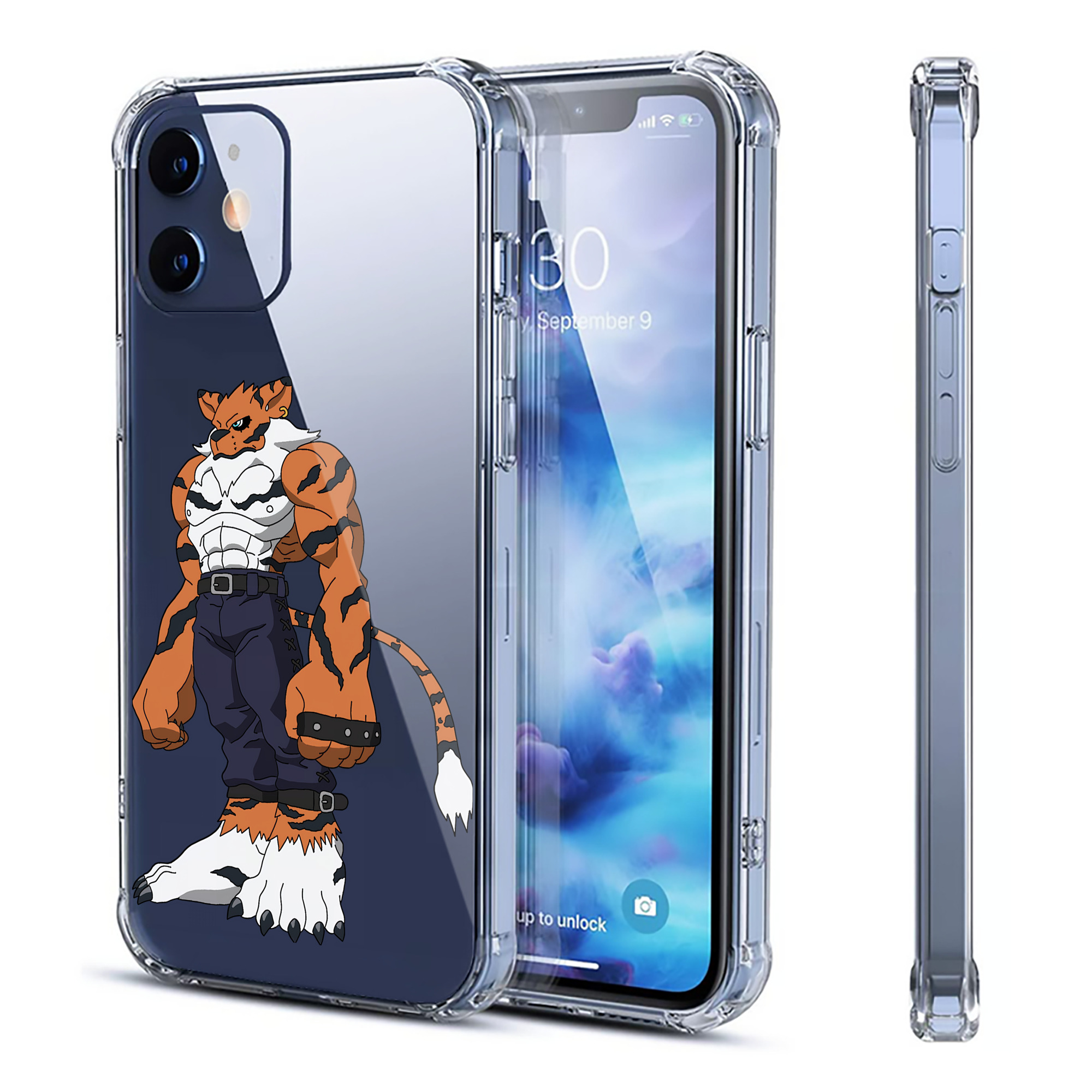 （画像用） Digimon デジタルモンスター/デジモン 【iPhone 12シリーズ対応】透明スマホケース（クリアソフトケース）